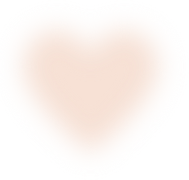 Beige Heart Gradient Blur