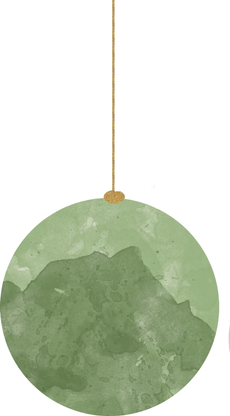 Watercolor Christmas Ball