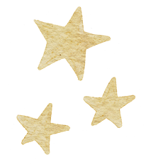 Watercolor Gold Stars