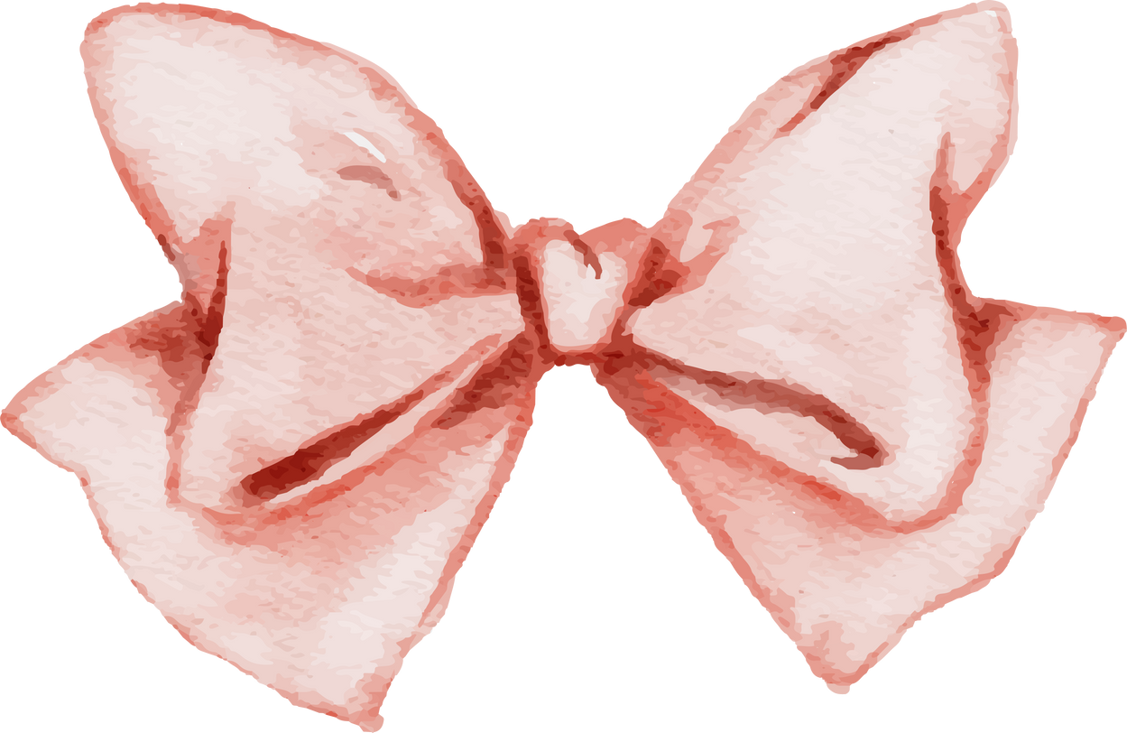 Watercolor Pink Bow Watercolor Pink Bow