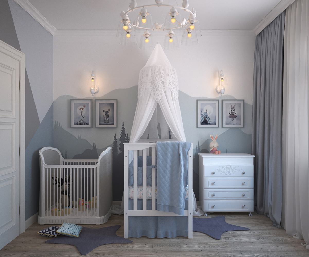 Interior of a Baby's Room